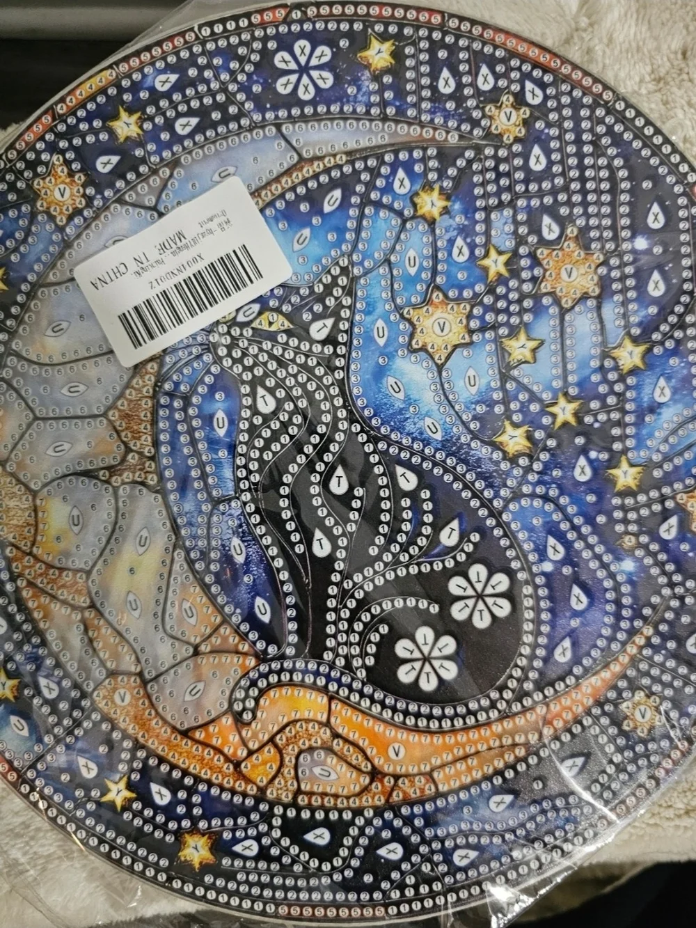 Black Cat Moon Diamond Art Kit